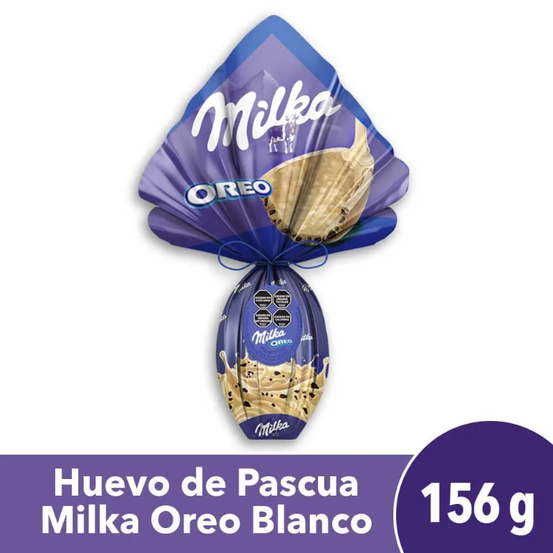 Huevo De Pascuas Chocolate Blanco Oreo 156 Gr Milka