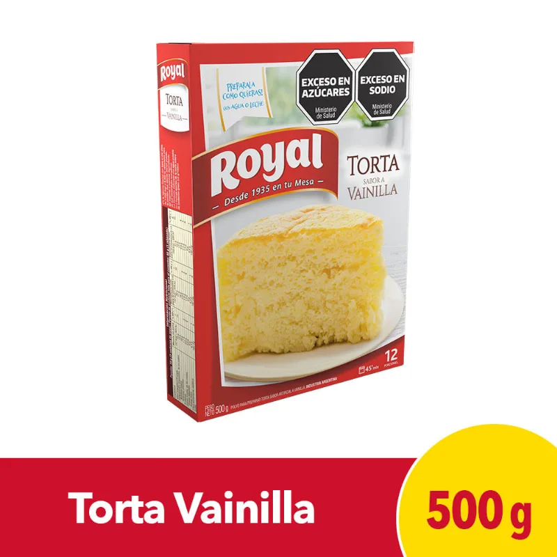 Torta Sabor Vainilla 500 Grs Royal