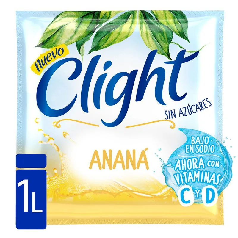 Jugo En Polvo Clight Anana Vitcd 7gr