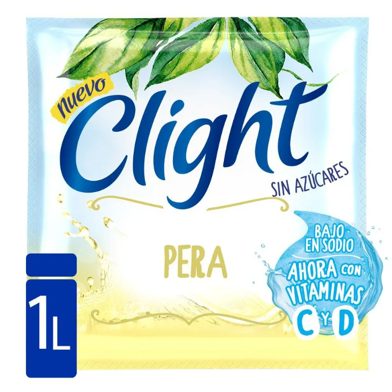 Jugo En Polvo Clight Pera Vitcd 7gr