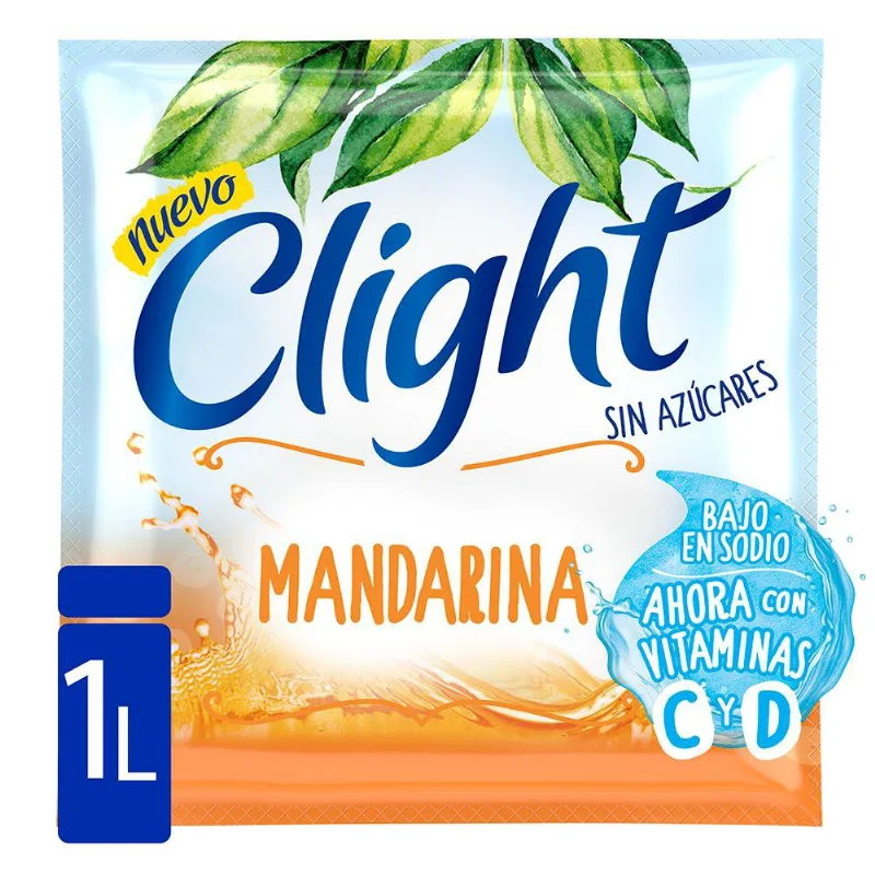 Jugo En Polvo Clight Mandarin Vitcd 8gr