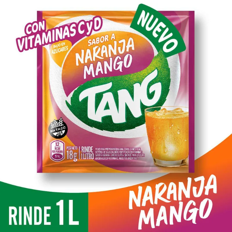 Jugo En Polvo Tang Nar-mango Vitcd 18gr