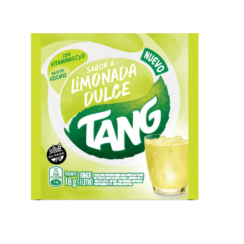Jugo En Polvo Tang Limon Dul Vitcd 18gr