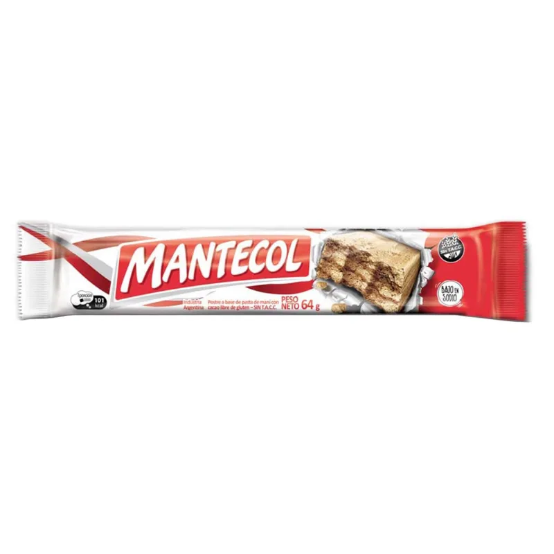 Postre Mantecol Barra Bajo Sodio 64g
