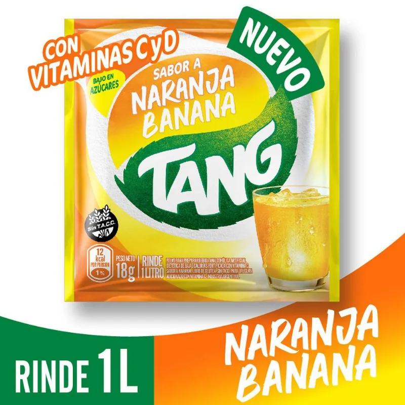 Jugo En Polvo Tang Nar-banan Vitcd 18gr