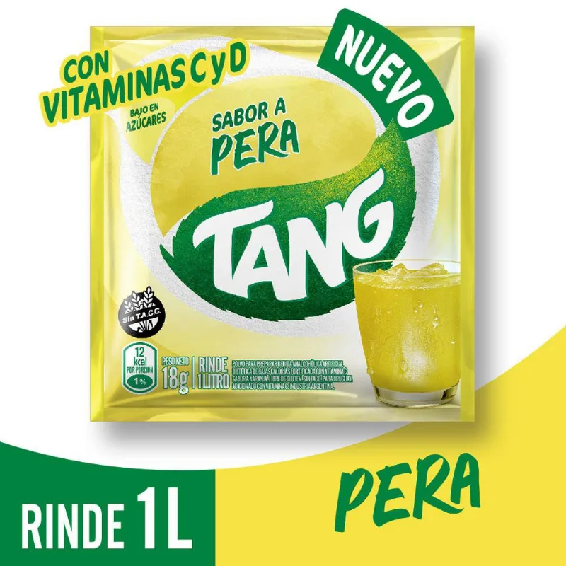 Jugo En Polvo Tang Pera Vitcd 18gr
