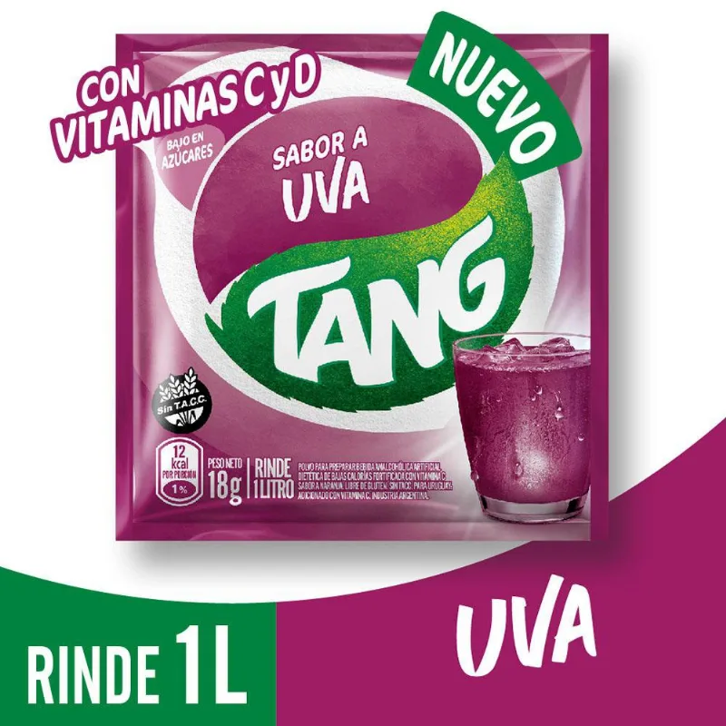 Jugo En Polvo Tang Uva Vitcd 18gr