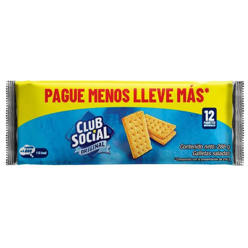 CLUB SOCIAL GALLETA ORIGINAL 288 G