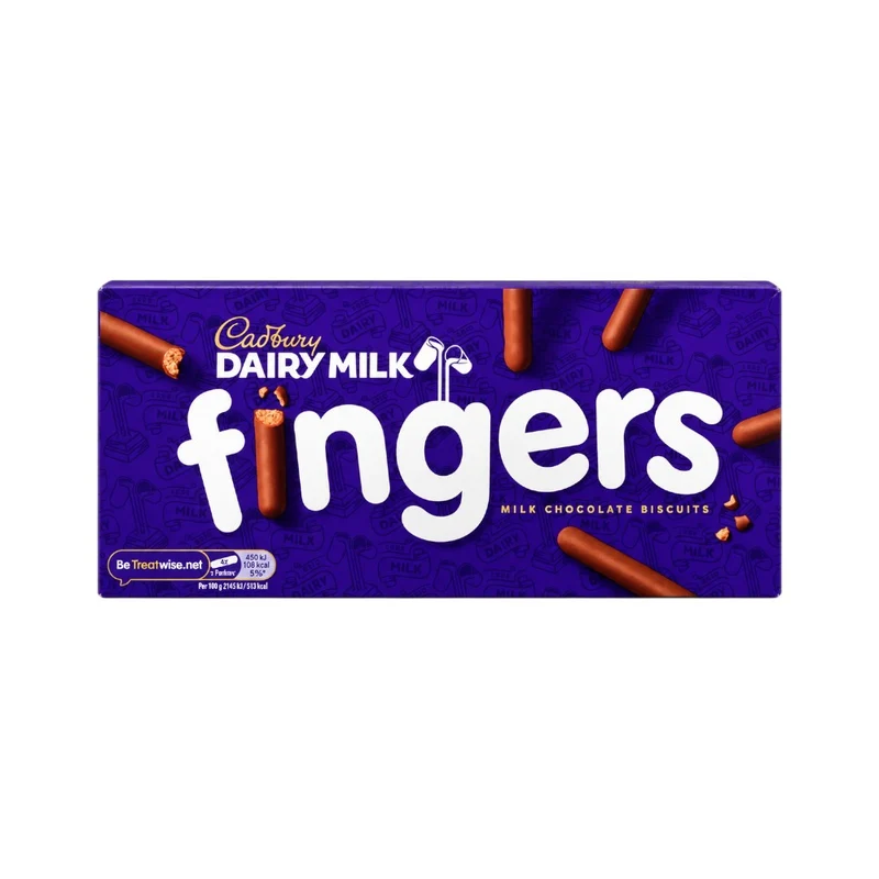 CADBURY DAIRY MILK CHOCOLATE FINGERS 120 GM