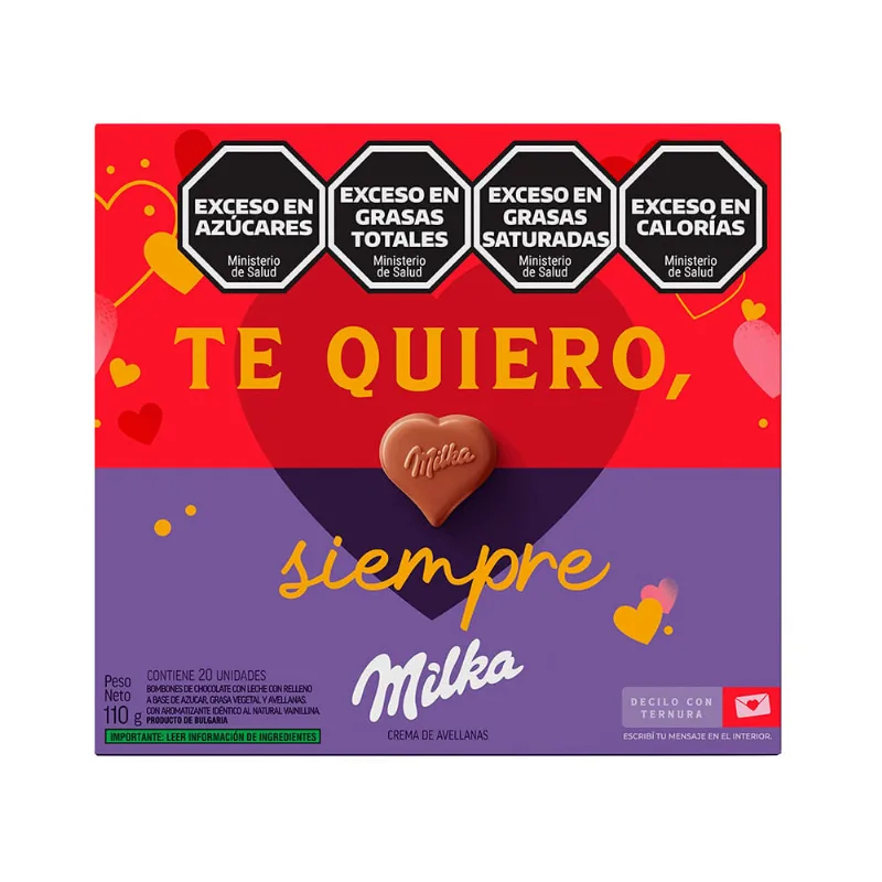 Bombones Crema Avellana 110gr Milka
