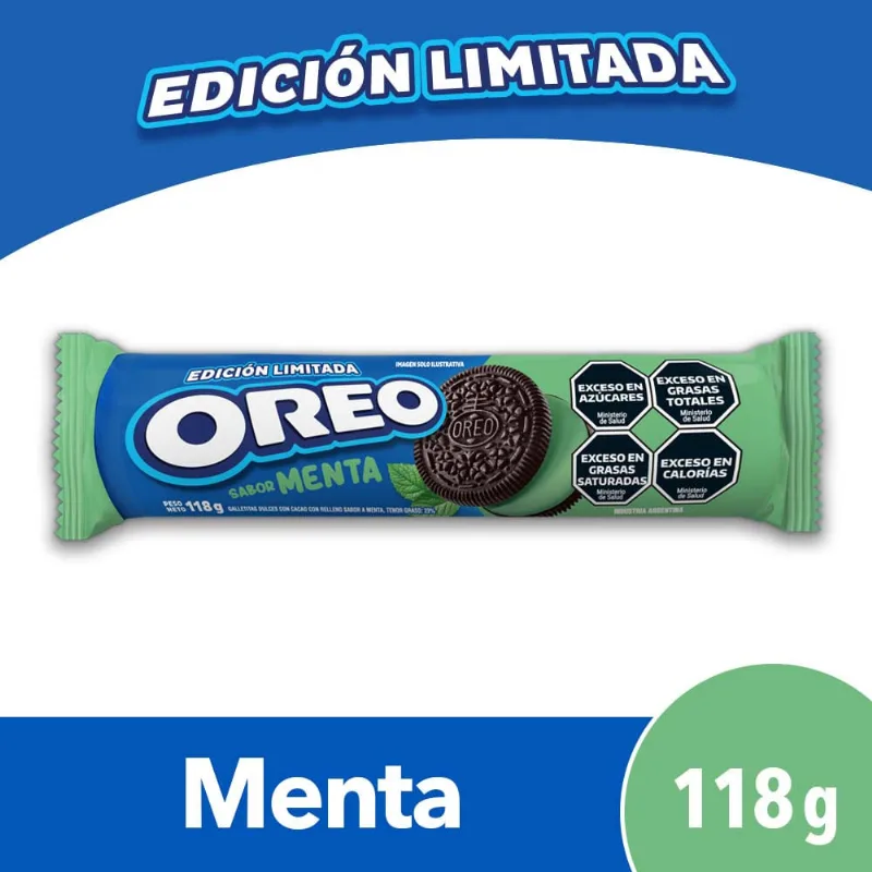 Galletitas Sabor Menta 118 Grs Oreo Galletitas Oreo De Menta 118gr