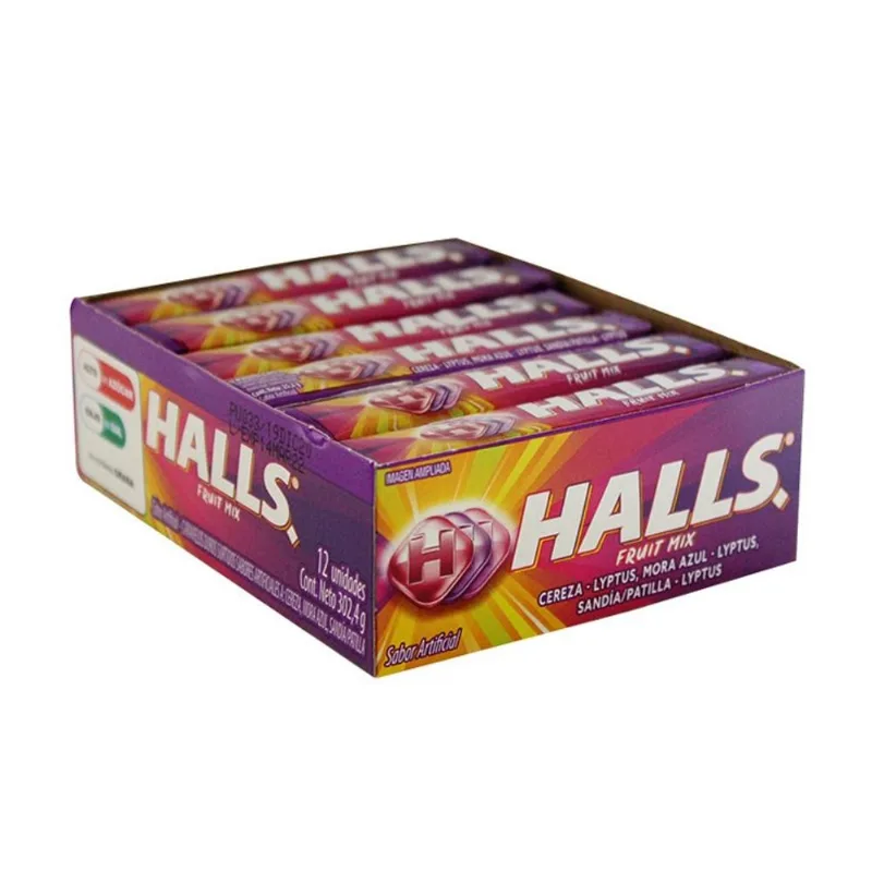 Caramelo Halls Fruit Mix Lyptu 302.4 Gr