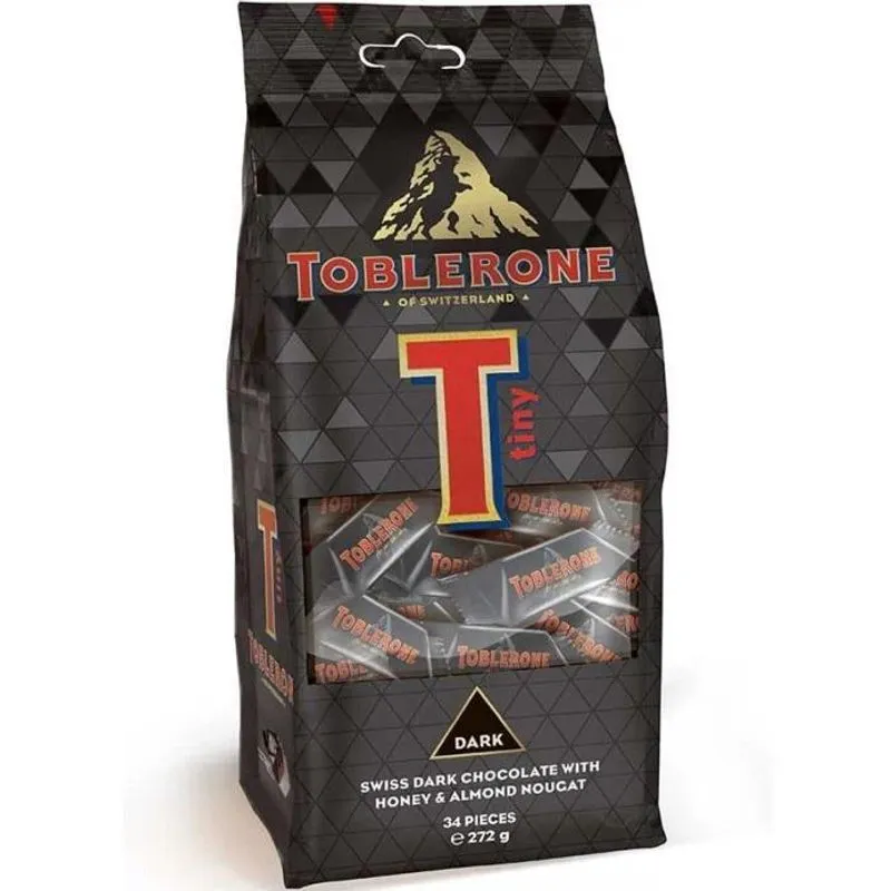 Toblerone Dark Chocolate Amargo Exclusivo - 34 Peças 272g