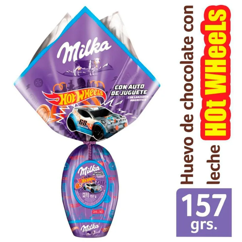 Huevo De Pascua Milka Hot Wheels X170gr Huevo De Pascua Milka Hot Wheels 170 Gr