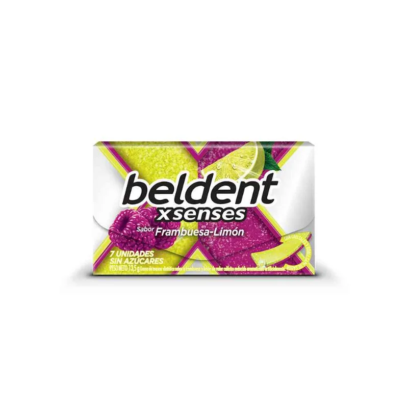 Chicle Beldent Xsenses Frutilla Limón 13,50 Gr