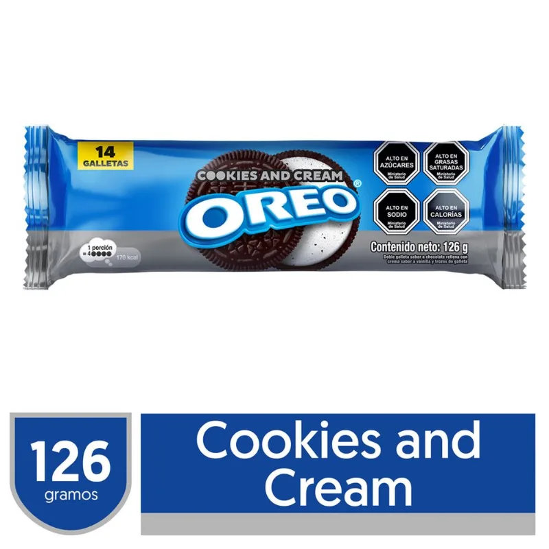 Galletas Oreo Cookies And Cream 126 g