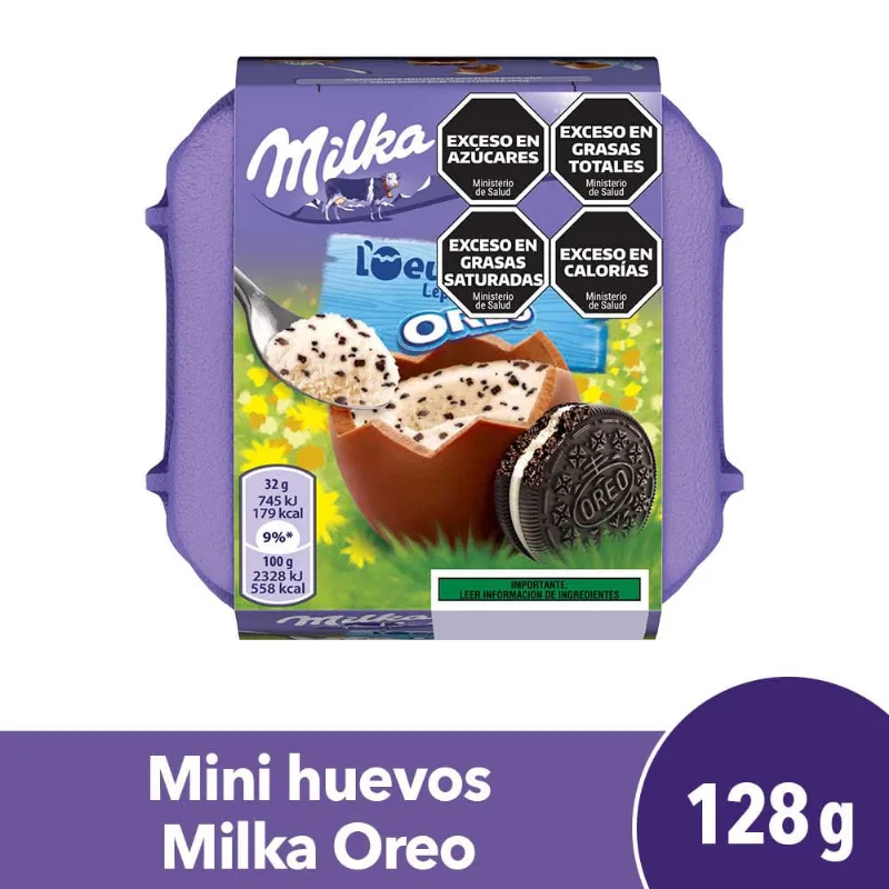 Mini Huevos De Pascua Milka Oreo 128 Gr