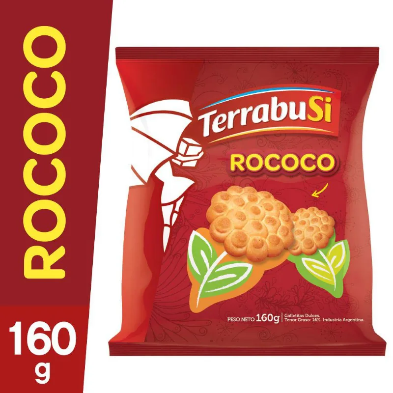 Galletitas Rococo X 160 Gr Galletitas Terrabusi Rococo 160 Grs