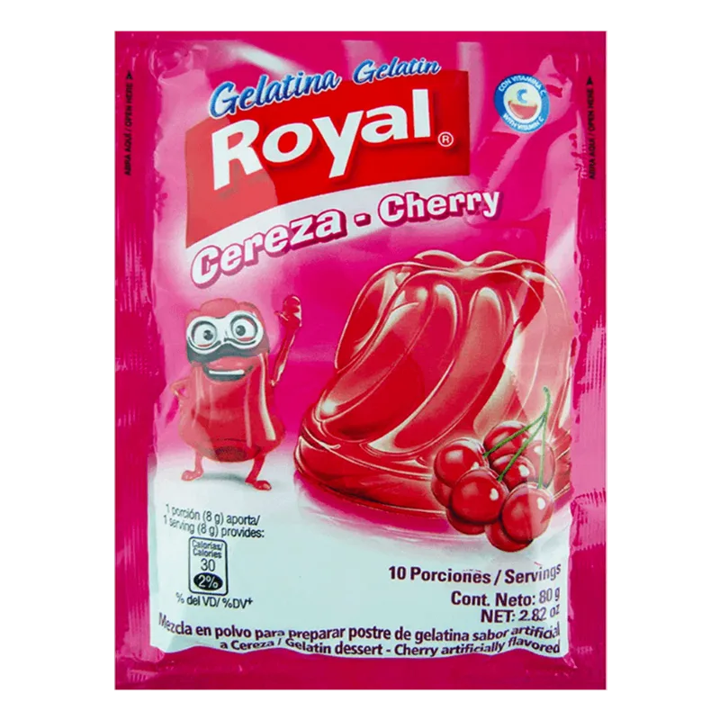 Gelatina Cereza Royal|80g Gelatina Cereza Royal 80g