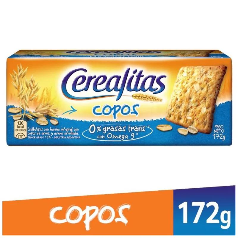 Galletitas Cerealitas Copos X172gr Galletitas Cerealitas Copos 172 Gr