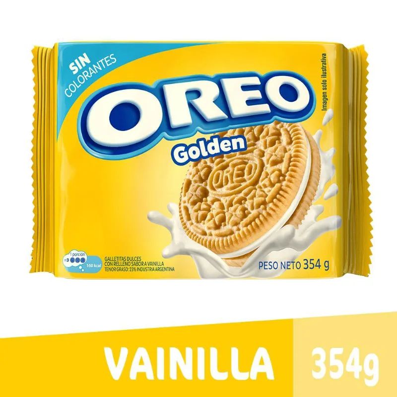 Galletitas Oreo Golden 351 Gr