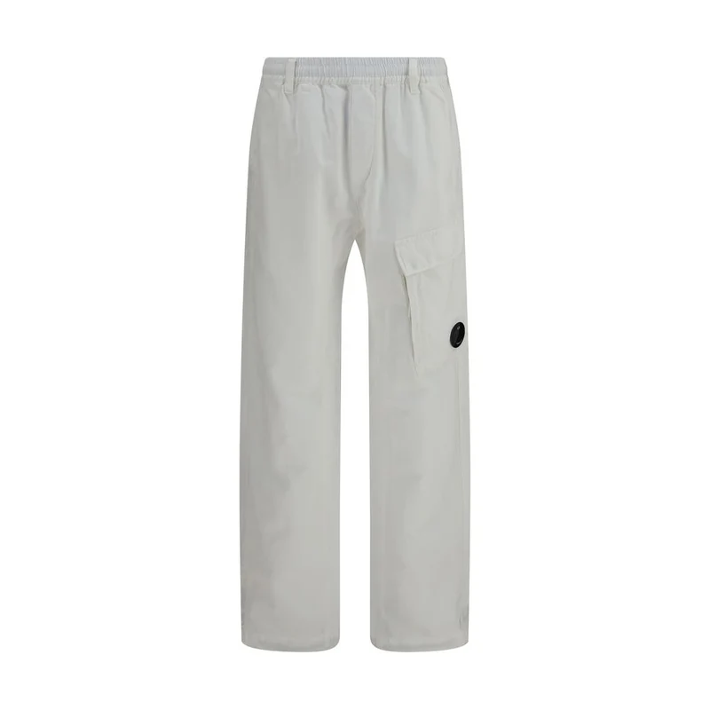 C.P. Company White Cotton Cargo Pants IT46 | S