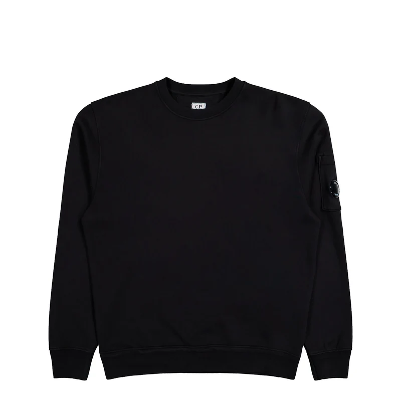 Cotton Diagonal Fleece Crewneck Lens Sweatshirt M