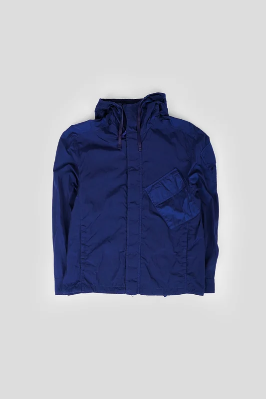 SURCHEMISE ZIPPÉ À CAPUCHE BLEUE M