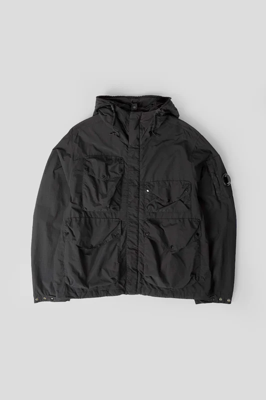 VESTE GOGGLE NYLON FLAT NOIRE S