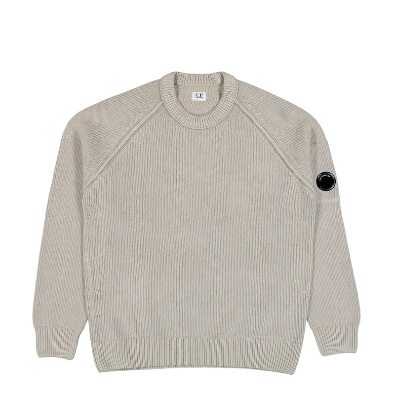 Chenille Cotton Lens Crewneck Sweater M