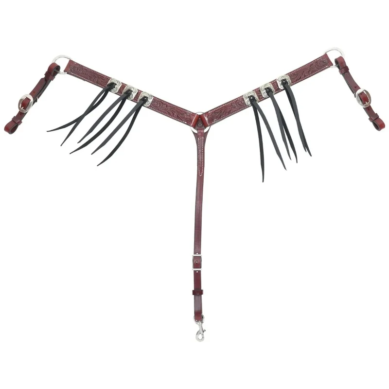 Circle Y Kingsley Breast Collar Chestnut / Horse