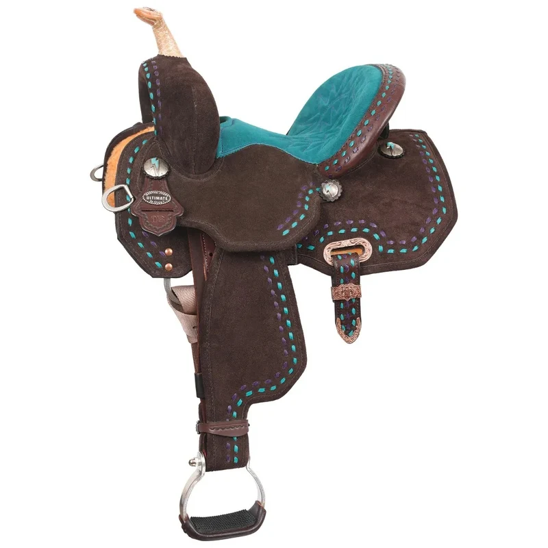 Circle Y Josey-Mitchell Youth Lightning Lightspeed Saddle Chocolate / 10" Regular