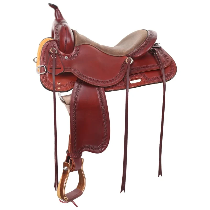 Circle Y Dusty Road High Horse Trail Saddle Chestnut / 14" Wide