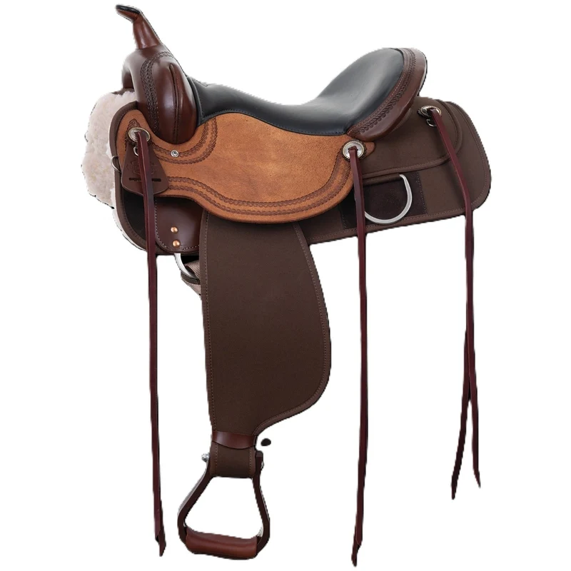 Circle Y Sky Meadows Cordura High Horse Trail Saddle 17" Extra Wide