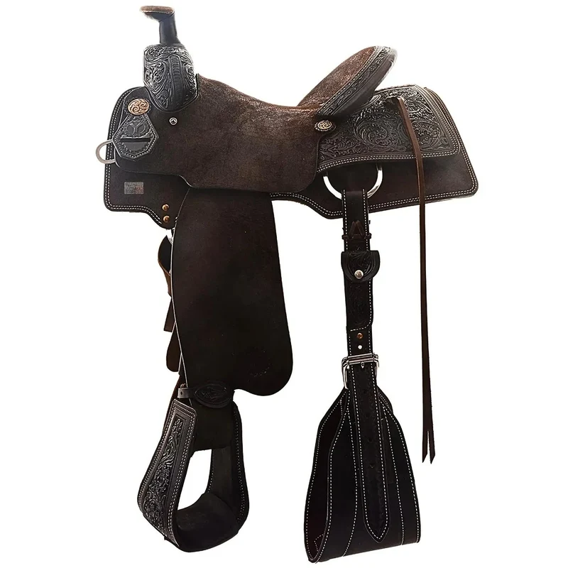 Circle Y Ultimate Cowboy Roper Saddle Chocolate / 16" Wide