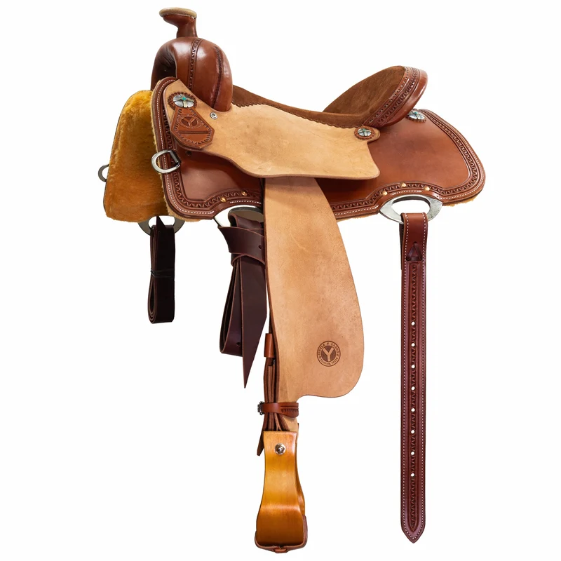 Circle Y Tallulah Breakaway Roper Saddle Rich Chestnut / 14.5" Regular