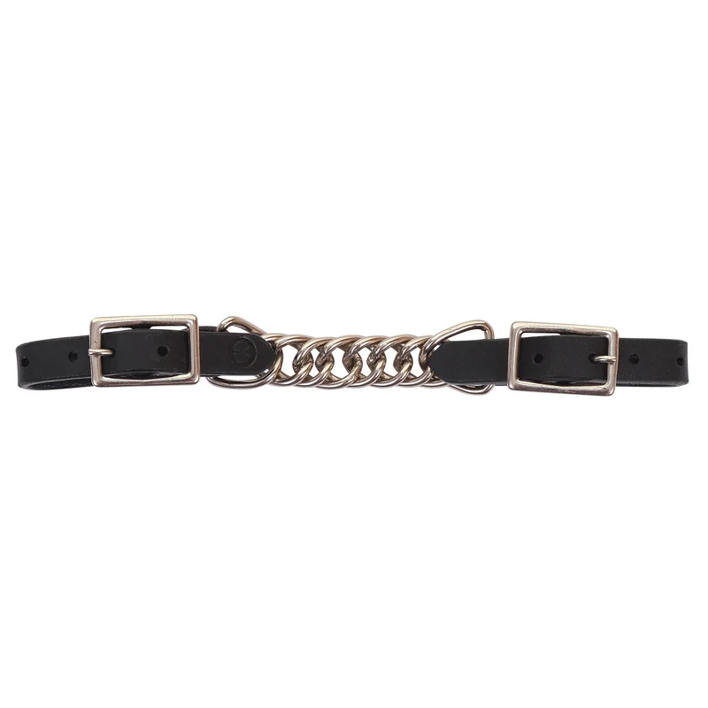 Circle Y 3 1/2" Flat Curb Chain Black / 3.5"