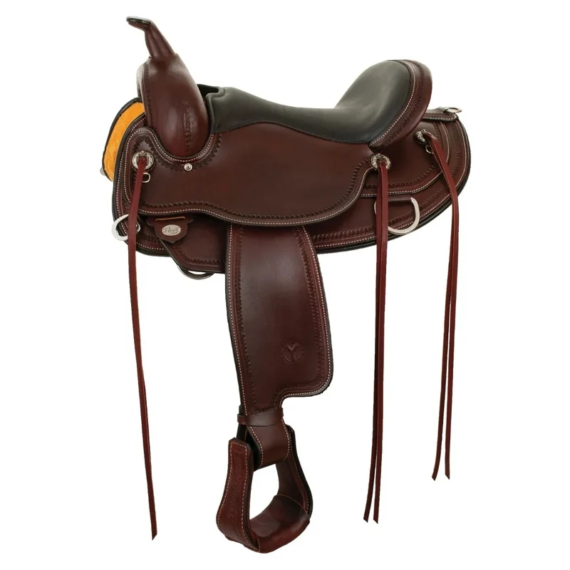 Circle Y Omaha Flex2 Trail Saddle Chestnut/Brown Apache Seat / 16" Wide