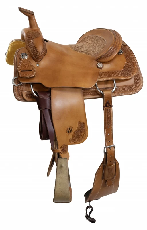 Circle Y PRCA Bulldogger Saddle Regular Oil / 15.5" Wide