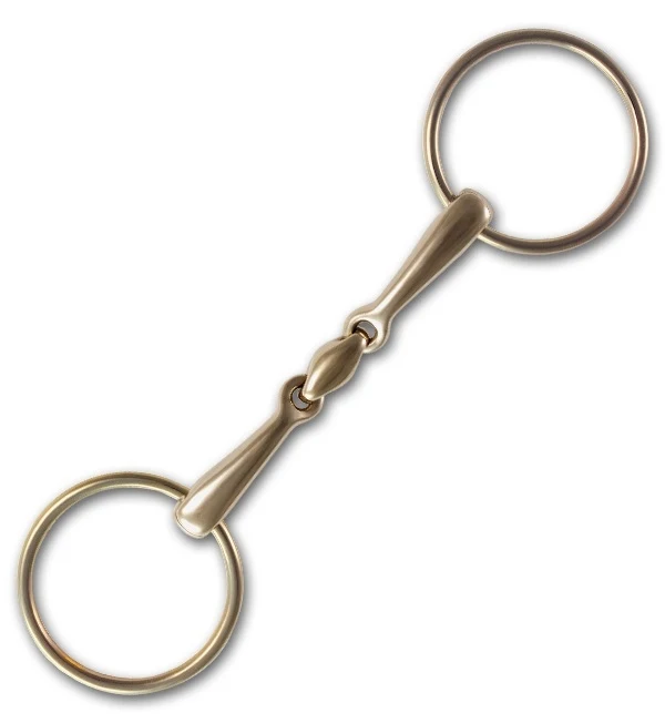 Stubben Steeltec Golden Ring Loose Ring Snaffle Bit Sweet Copper / 5"