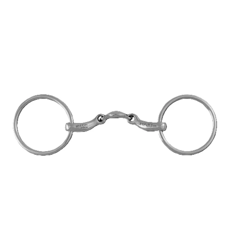 Stubben Anatomic Loose Ring Snaffle Bit with Flat Port Release 5"