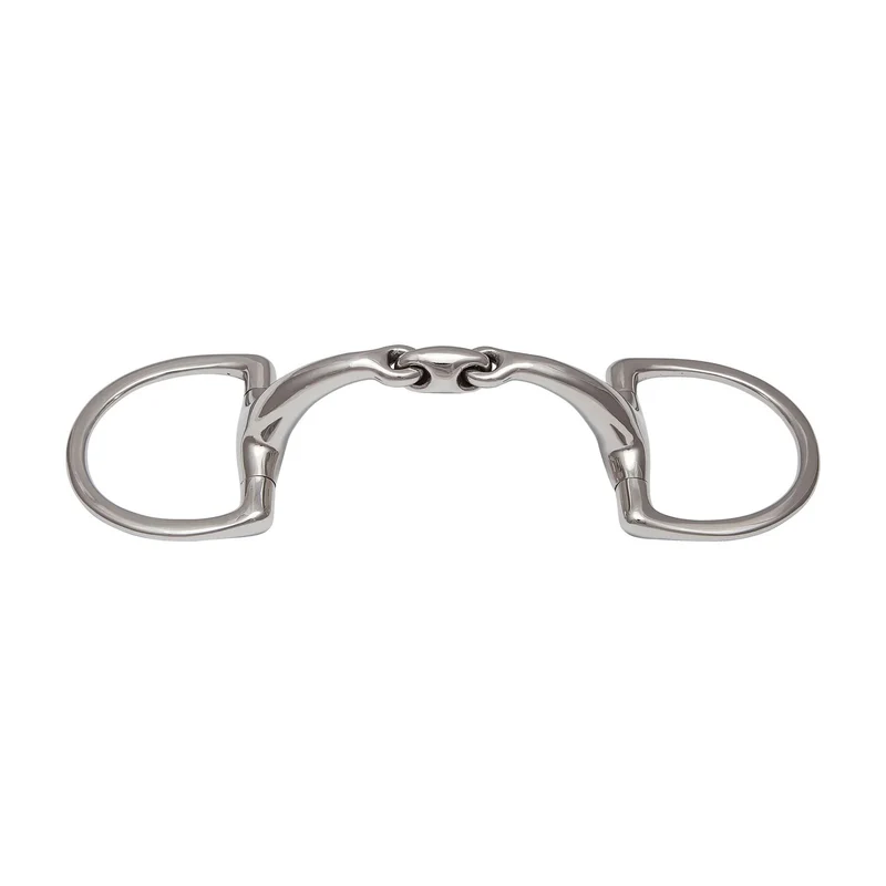 Stubben Easy Control Anatomic D-Ring Double Broken Bit Stainless Steel / 4-1/2"
