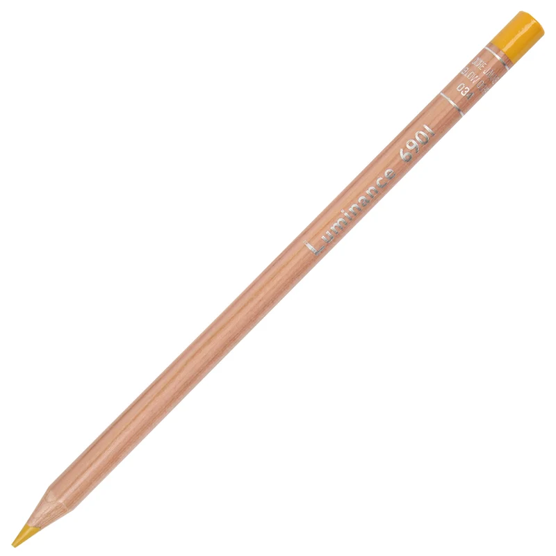Lápis de Cor Caran d'Ache Luminance Tom Amarelo 034 Yellow Ochre