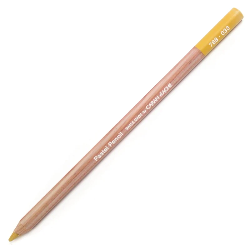 Lápis Pastel Caran D'Ache Tom Amarelo 033 Golden Ochre