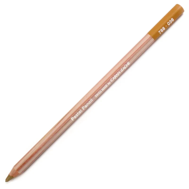 Lápis Pastel Caran D'Ache Tom Marrom 036 Raw Sienna