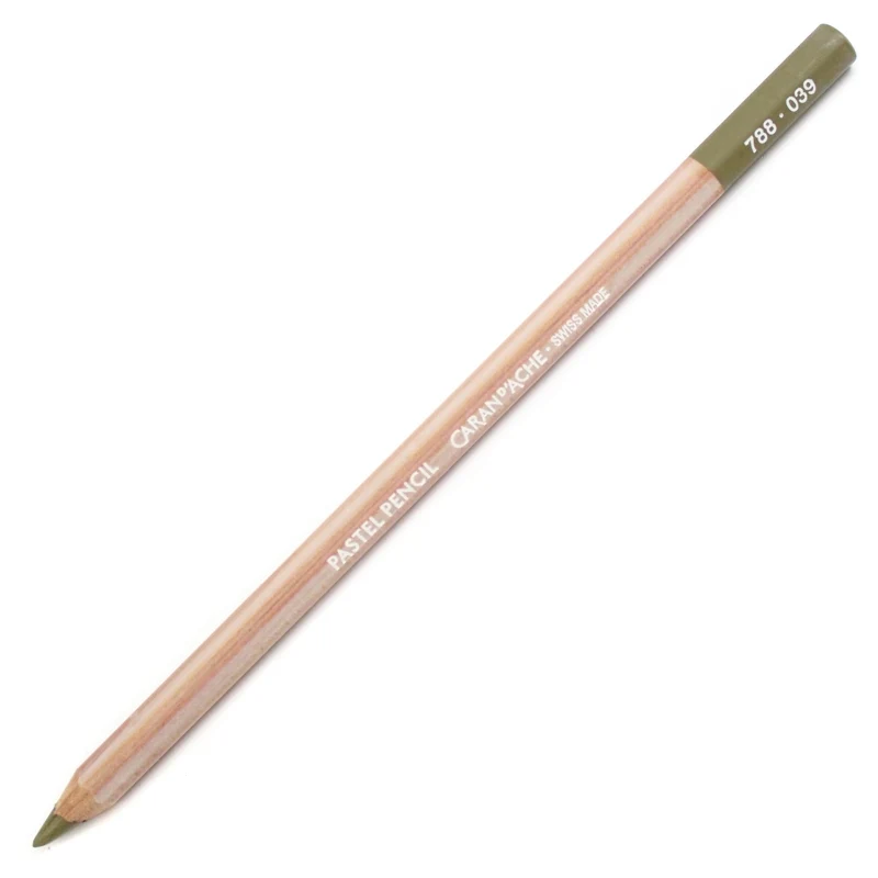 Lápis Pastel Caran D'Ache Tom Marrom 039 Olive Brown