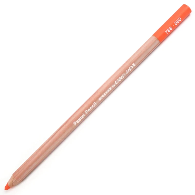 Lápis Pastel Caran D'Ache Tom Vermelho 050 Flame Red