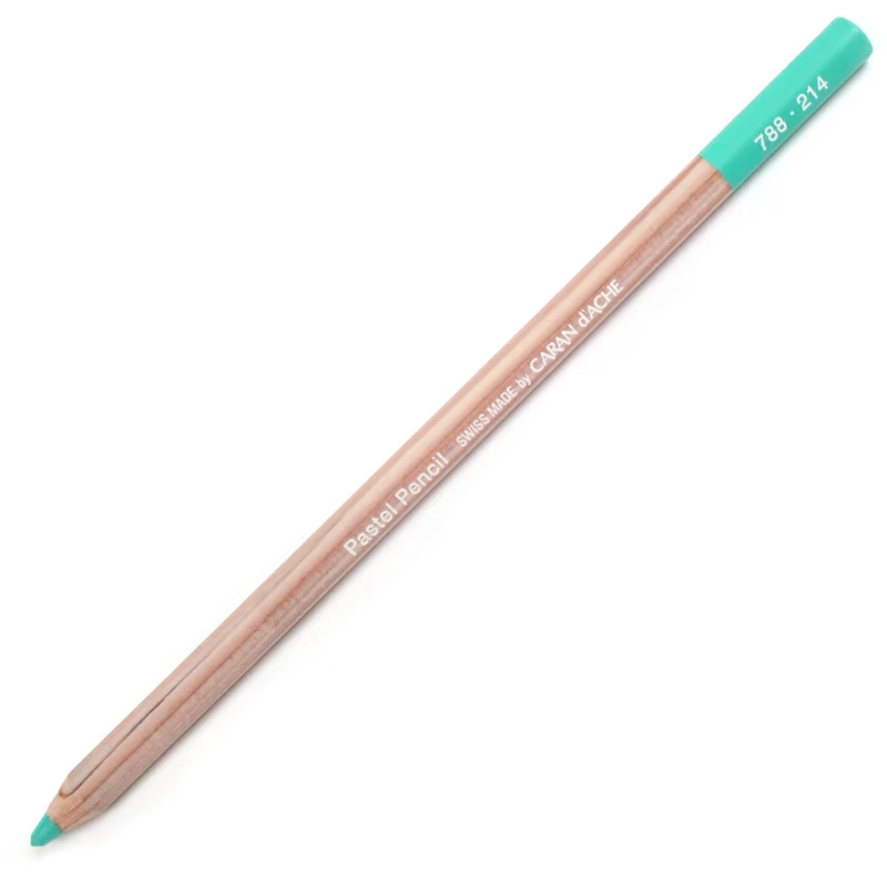 Lápis Pastel Caran D'Ache Tom Verde 214 Beryl Green