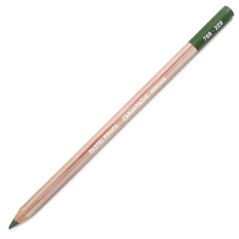 Lápis Pastel Caran D'Ache Tom Verde 229 Dark Green