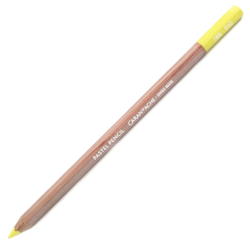 Lápis Pastel Caran D'Ache Tom Amarelo 240 Lemon Yellow